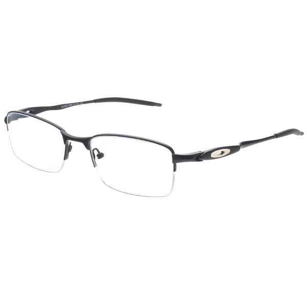 Armação de Óculos Retangular Meio Aro Evade OX3208 Preto